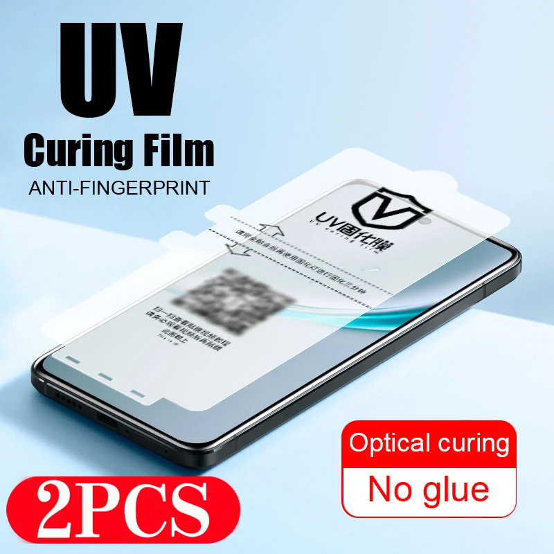 2Pcs Not Glass For xiaomi 14 Ultra 13 Pro 12S Mix 4 Civi 3 UV light curing film For Redmi Note 13 Pro Plus screen protector flim