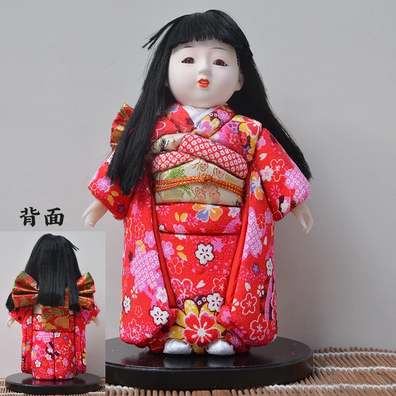 21cm Japanese Geisha Doll Action Figures Kimono Statue Figurines Ornaments for Home Room Desk Cabinets Decor Crafts Gift