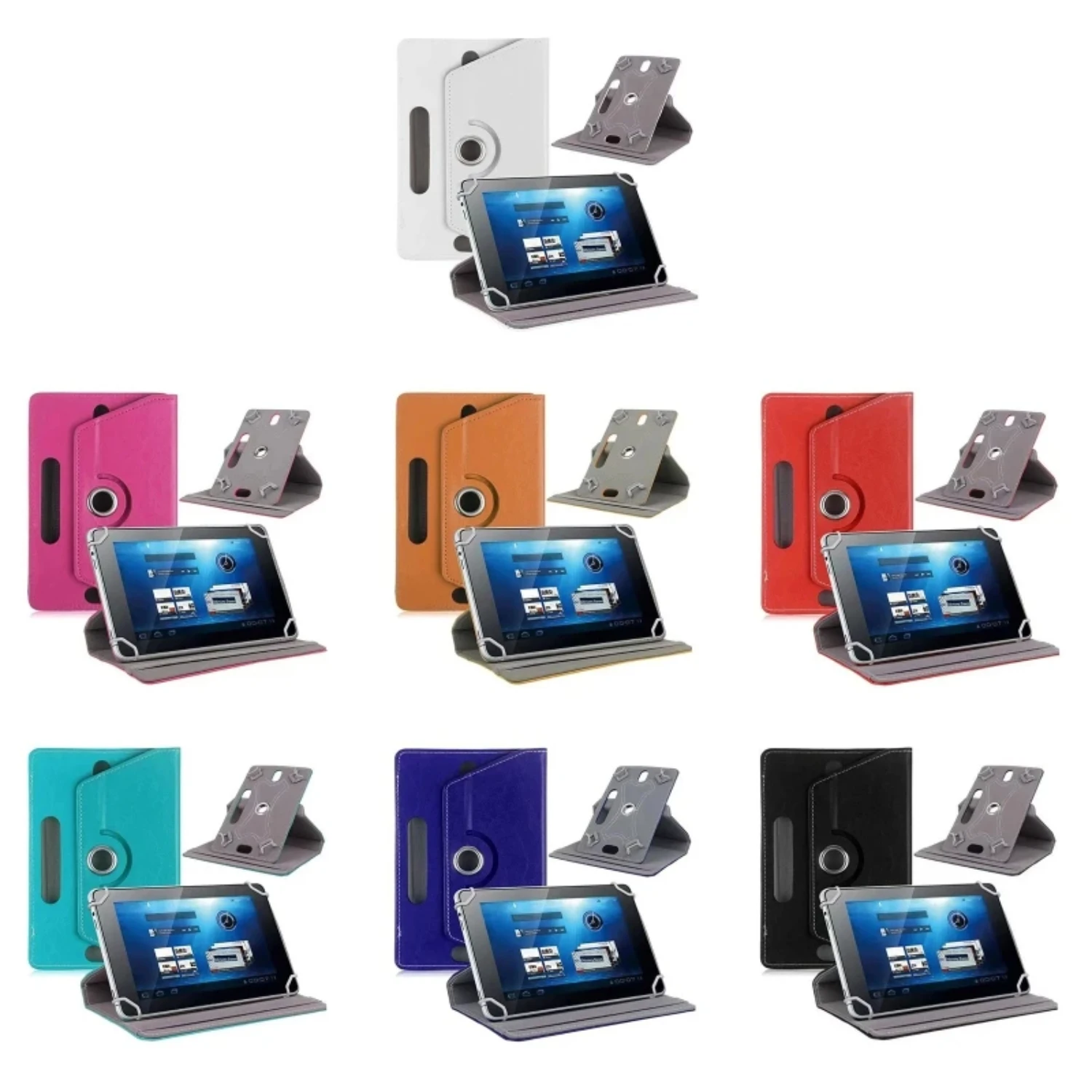 Tablet Case, Protective Cover Stand Tablet Case  9 10 10.1 Inch Touchscreen Tablet, with ° Rotatable