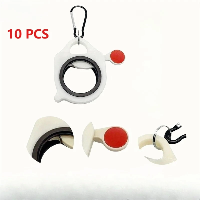 10pcs Fluorescent Plastic Cable Tie Belt Reusable Zip Tie Holder Portable Tool Set Electrical Wire Ties Organizer Work Tool