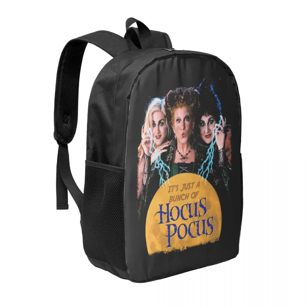 Custom Halloween Just A Bunch Of Hocus Pocus Backpacks Women Men Basic Bookbag for College School Bags