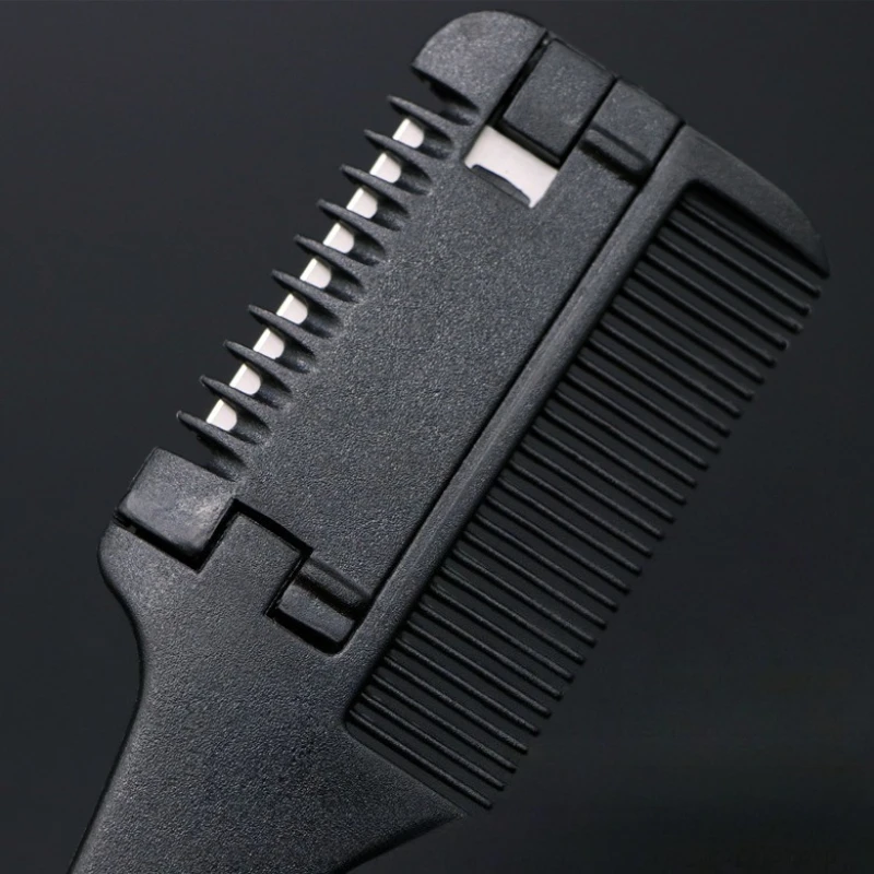 

1pc Hair Cutting Comb Hair Brushes with Razor Blades Hair Trimmer Cutting Thinning Trimmer Salon Barber Styling Tools