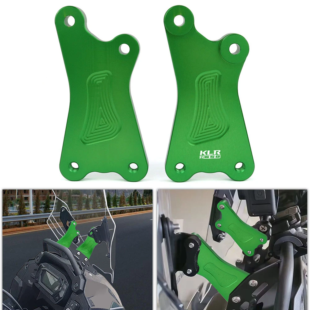 

Fit For KAWASAKI KLR 650 KLR650 2022-2023 Windshield Riser Adapter Adjustable Windscreen Mount Bracket Motorcycle Accessories