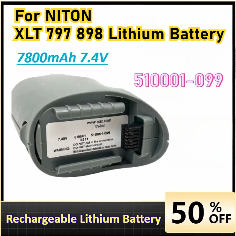 

For NITON XLT 797 898 Rechargeable Lithium Battery 510001-099 7800mAh 7.4V Large Capacity Replaceable Battery