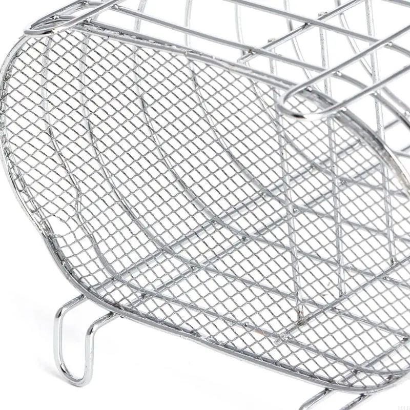 

50LB Hanging Tableware Tube Cage Rack Drain Chopsticks Spoon Holder Metal