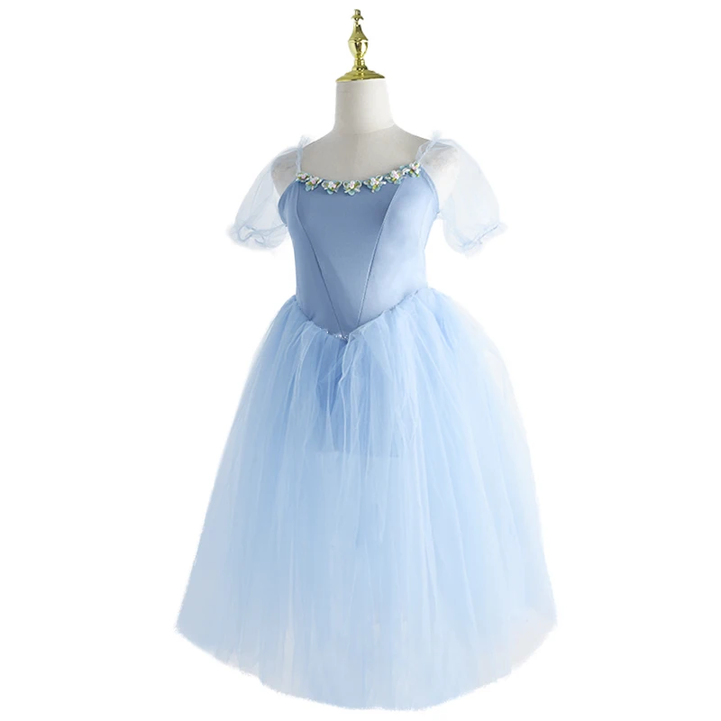 

Балетное платье-пачка для девочек, гимнастическое трико, белое длинное балетное платье, танцевальный костюм принцессы-балерины для девочек, платье для дня рождения