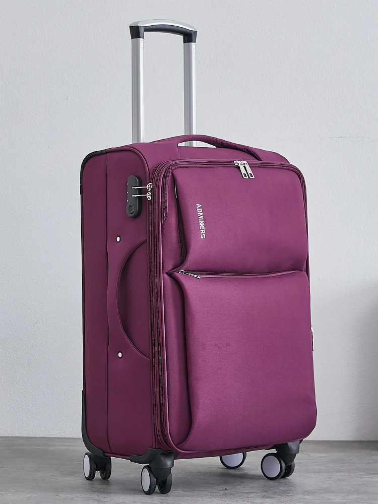 

Сумка-чемодан из ткани Окс с комбинированными колесами для путешествий, универсальный чемодан на колесах для мужчин и женщин, 20, 24, 28 дюймов