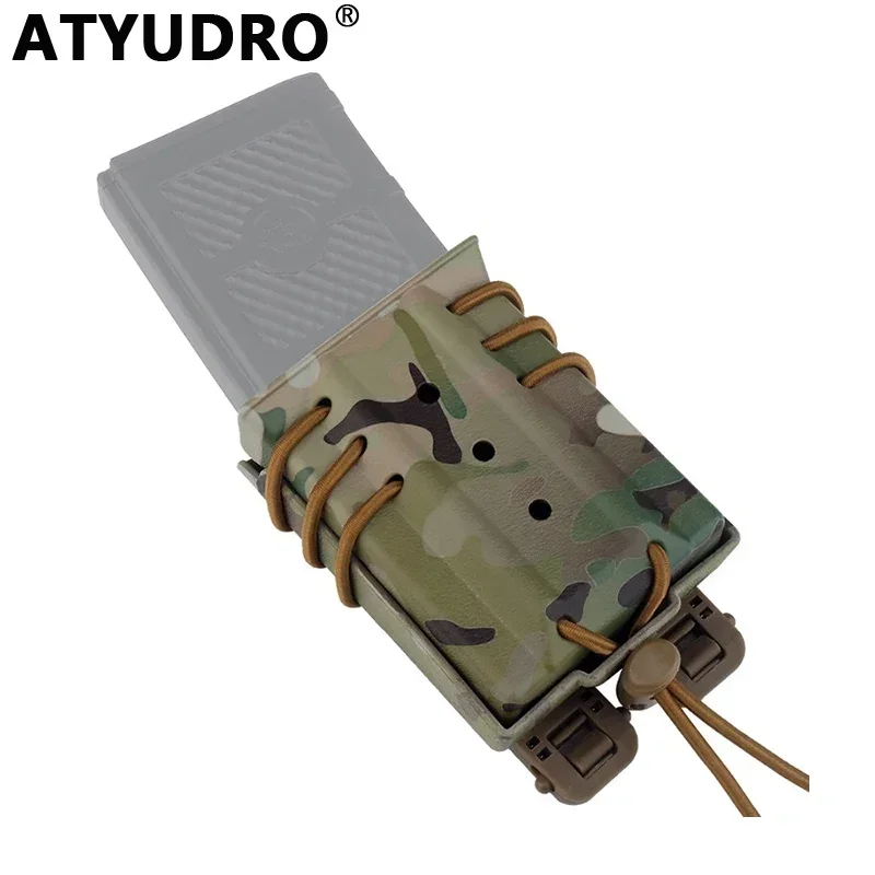 

ATYUDRO Tactical Urban Assault M4 Quick Pull Mag Molle Pouch System Accessories Outdoor Hunting for AR-15(5.56/223) Function Box