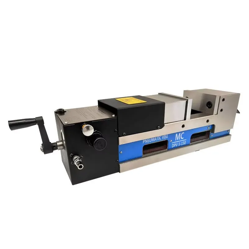 Лучшая цена DPV-5-150 Пневматические тиски с двойным зажимом, открытые 0-150 мм Тиски для фрезерного и сверлильного станка Пневматические гидравлические тиски