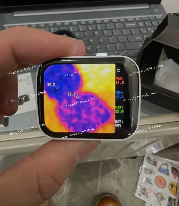

DIY Portable Pocket Thermal Imager Infrared Camera, MLX90640 Open Source Handheld Thermography Tool, Customizable