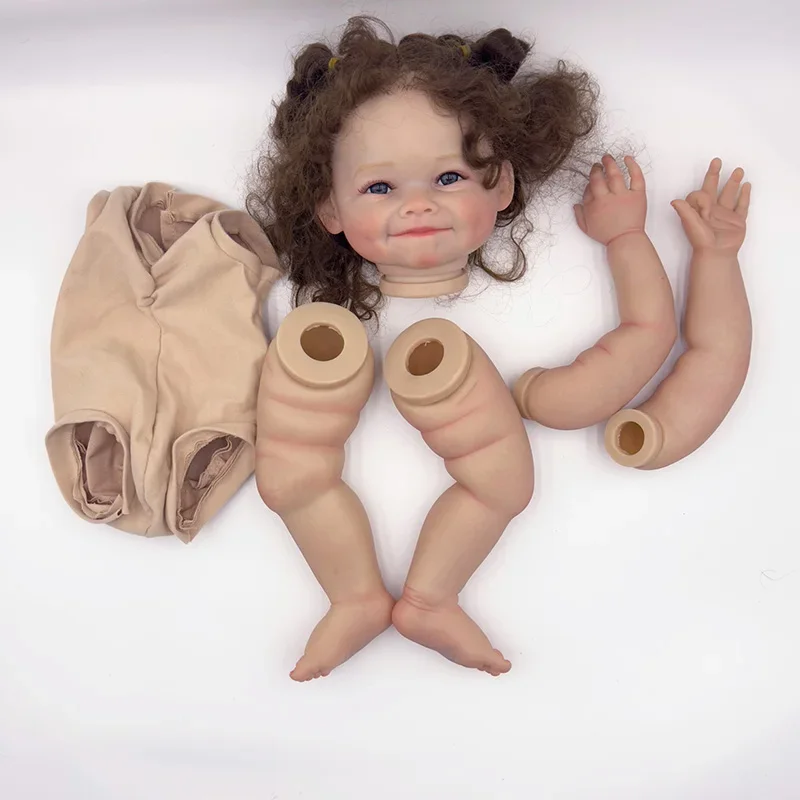 FBBD 24inch Reborn Doll Kit Raya Lifesize Toddler Limited Edition DIY Doll Parts Unfinished Painted Doll Kits image 5