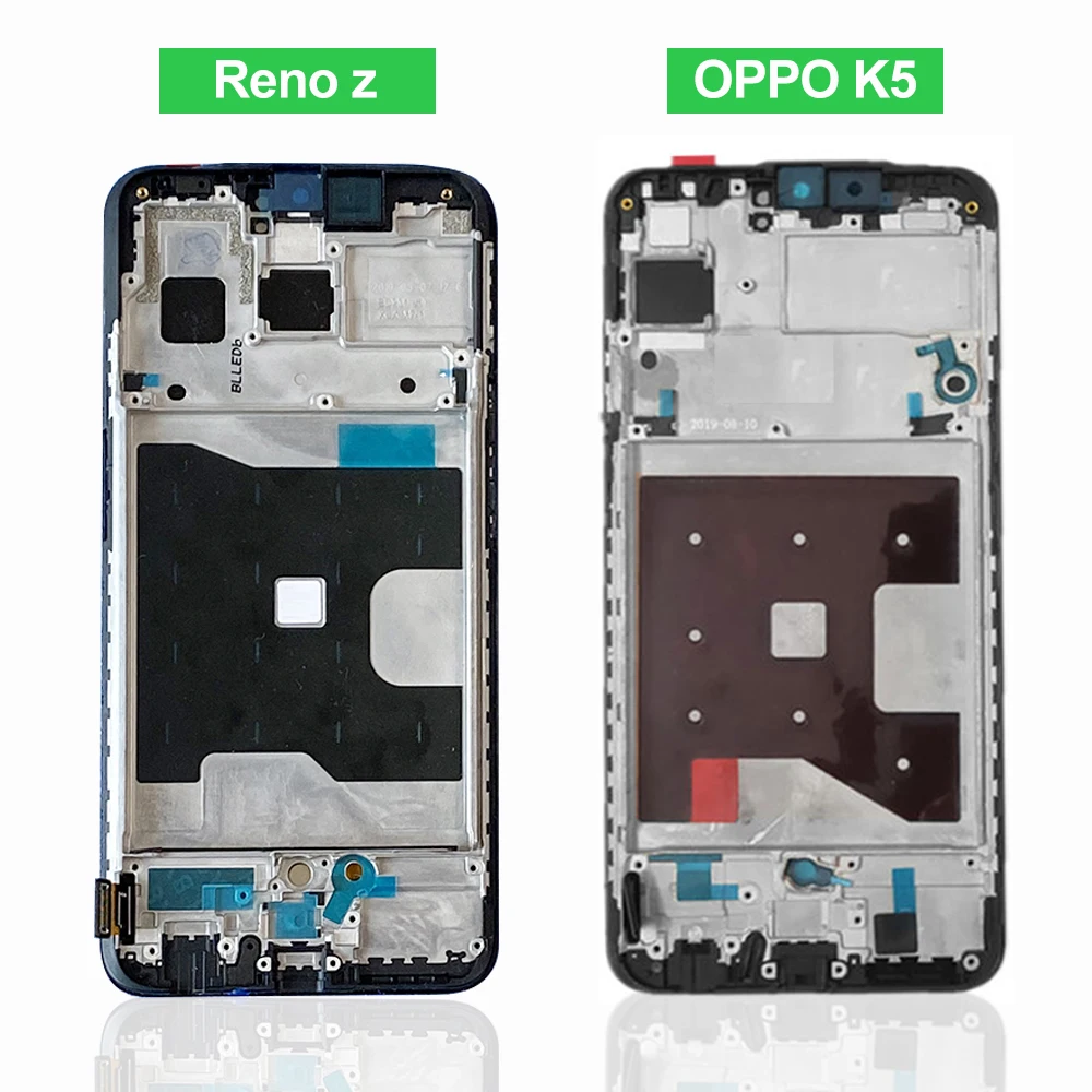 Oppo Reno Z LCD 디스플레이용 AMOLED, 터치 스크린 디지타이저 어셈블리 교체, renoZ PCDM10, CPH1979, 프레임 포함