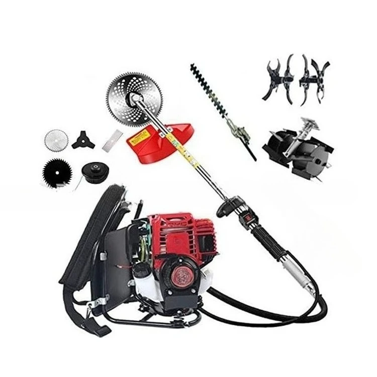 Backpack 10 in 1 brush trimmer 4-stroke hedge trimmer lawn mower