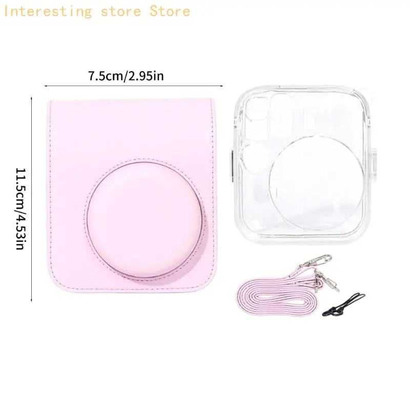 Tragbares Mini 13-Tragetaschenset mit durchsichtiger PC-Kameraschale, Umhängetasche und Armband für den täglichen Gebrauch zum – Detail 6