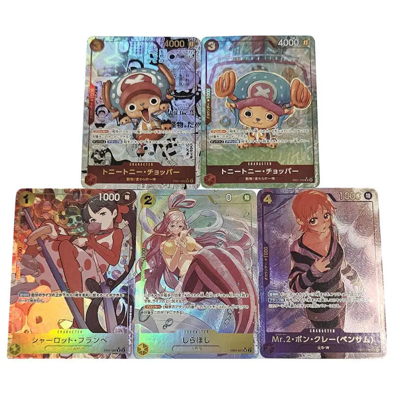 

5 шт./компл. цельный Тони Тони Чоппер Нами Шиараши DIY самодельная цветная флэш-карта аниме игра коллекционная карта подарочная игрушка
