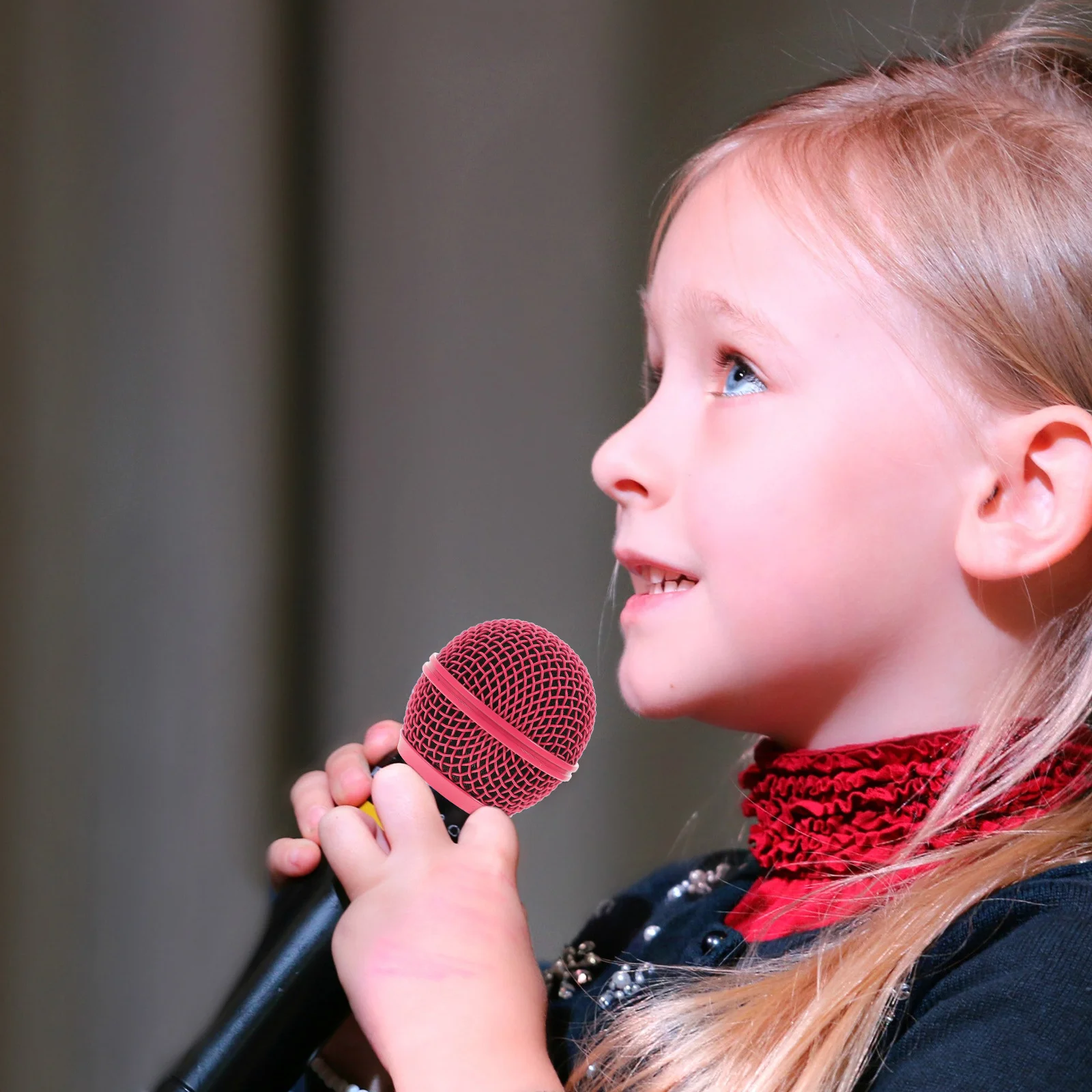 

4Pcs Metal Mic Head Grill Replacement Mesh Cover for Microphone Grille Wired Wireless Use Recording Stage Microphone Grill Head