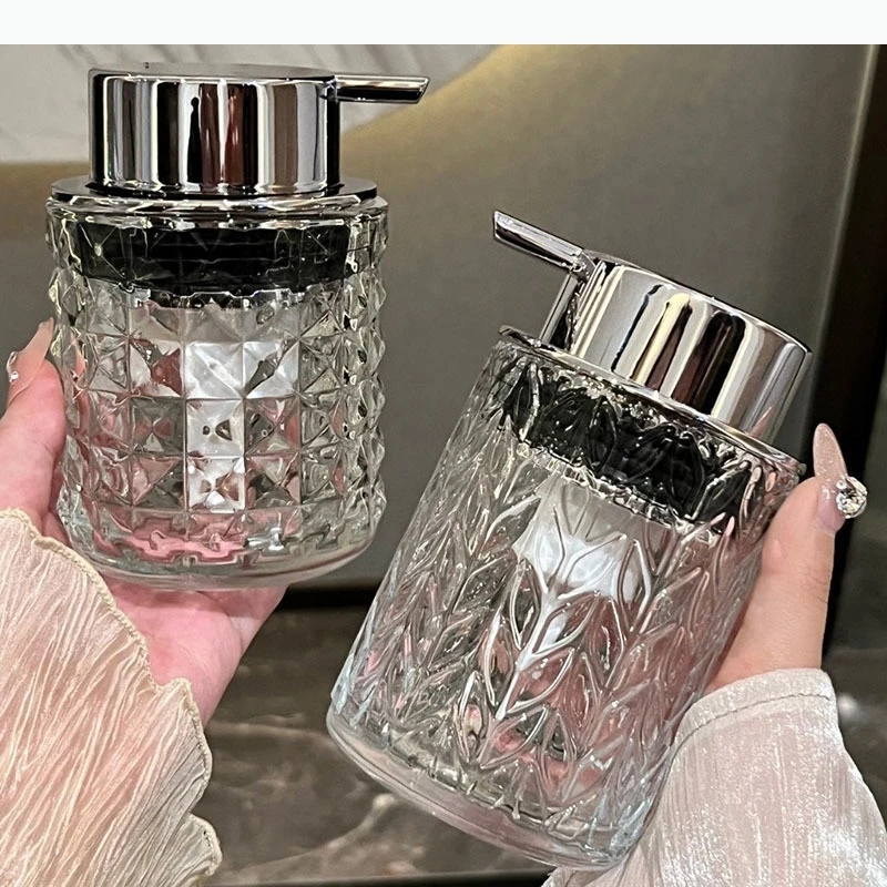 Glass Lotion Bottle Bathroom Soap Bottle Sparkling Bottle Hand Sanitizer Bottles Shampoo Bottles Household Bathroom Accessories