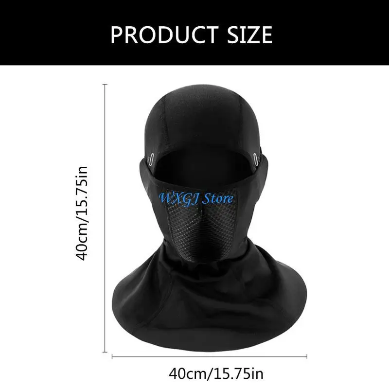 37JE واقي للرأس والرقبة متعدد الاستخدامات مع تفاصيل عاكسة للضوء، أغطية رأس مريحة قابلة للتنفس للرؤية الليلية أثناء القيادة #6