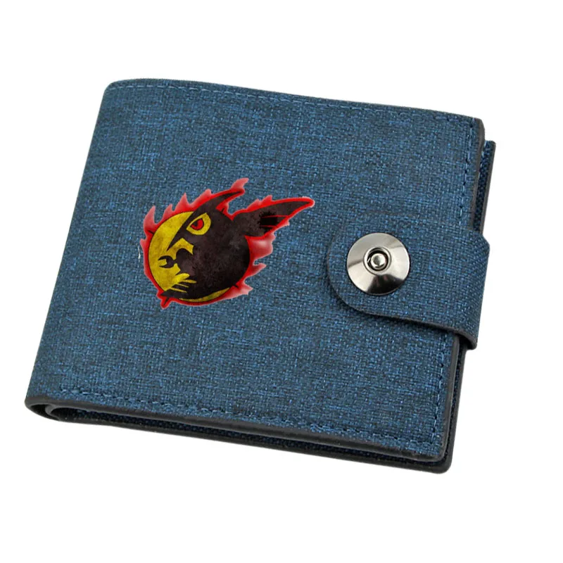 Boy Gril Coin Purse Anime Akame ga  KILL Cartoon Wallet Canvas Teenager Casual Cash Holder Bi-Fold Buckle Short Wallet