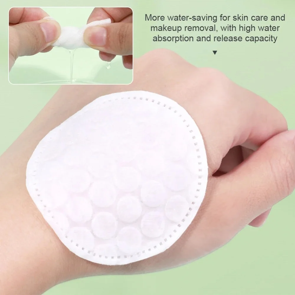 100/200 ชิ้นผ้าฝ้ายกลมนุ่มเนื้อสองด้านทุกวันทําความสะอาดผิวหน้ากําจัดแต่งหน้าดูแลผิวสําหรับบ้านและการเดินทางเรา