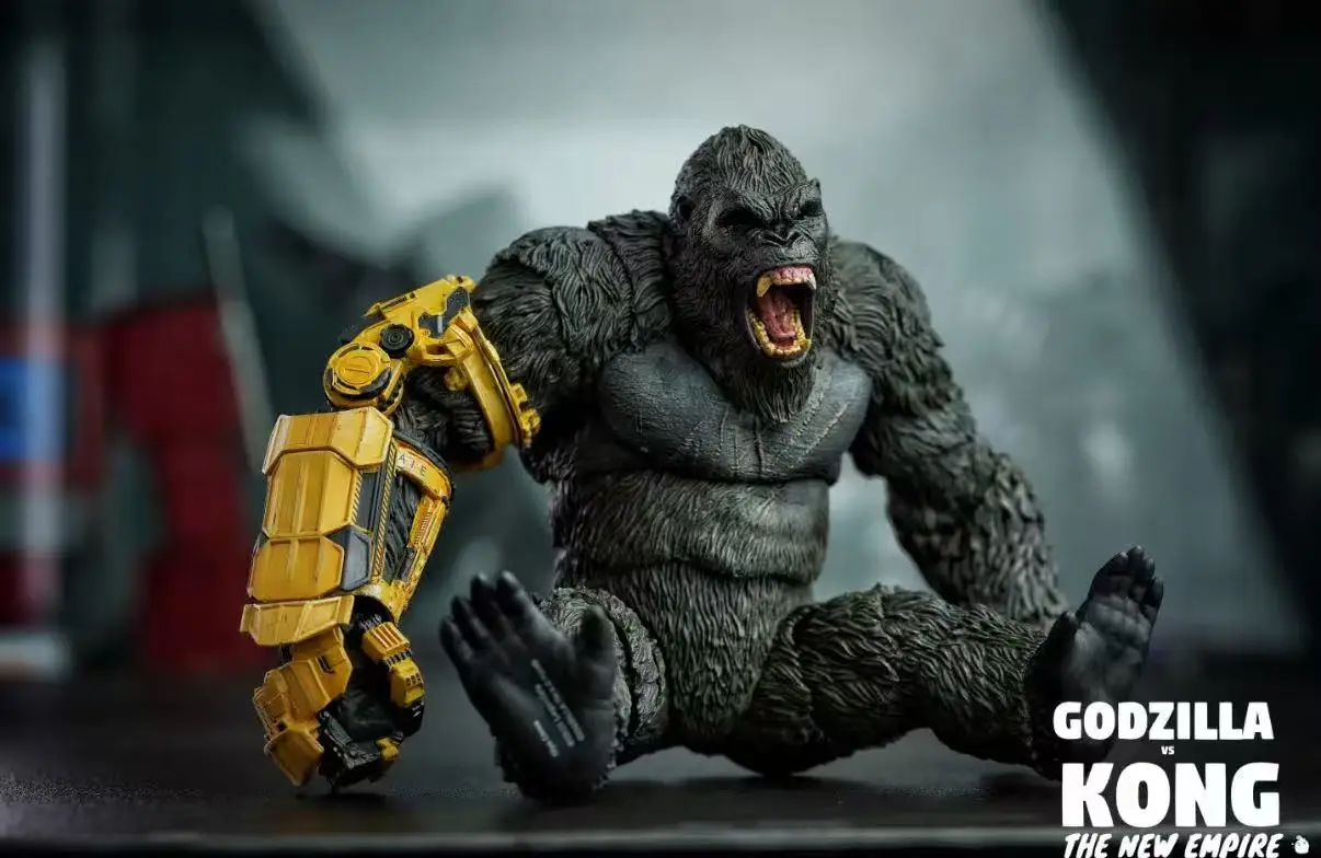 In Stock, Ships Same Day. HIYA Godzilla X Kong: The New Empire Kong 16cm Action Figure with Mechanical Arm Design.