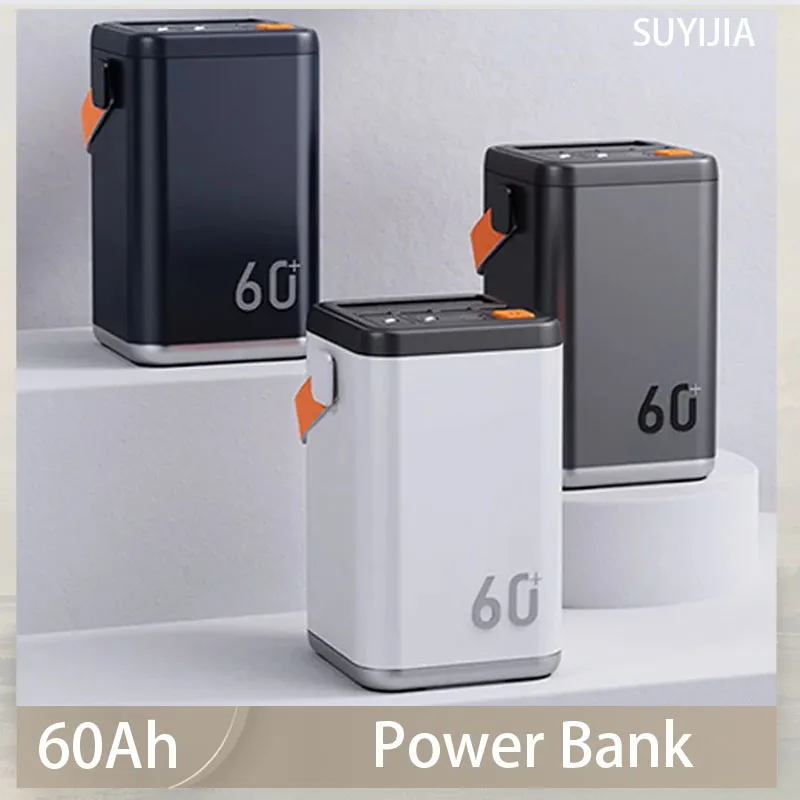 

Original Best-selling Large-capacity Digital Display Power Bank, Outdoor Power Bank, Fast Charging, Energy Storage, 60Ah, 18WPD