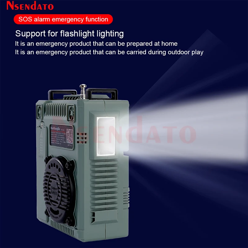 HRD-A320 Fm MW SW VHF WB 전대역 라디오 휴대용 블루투스 호환 스피커 TF 카드 용 항공 공기 해상 밴드 라디오