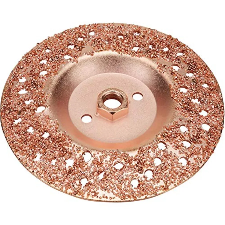 

7-дюймовый твердосплавный шлифовальный диск для быстрой подготовки шин с агрессивной зернистостью и центром с резьбой 5/8-11, совместимый с 7 I