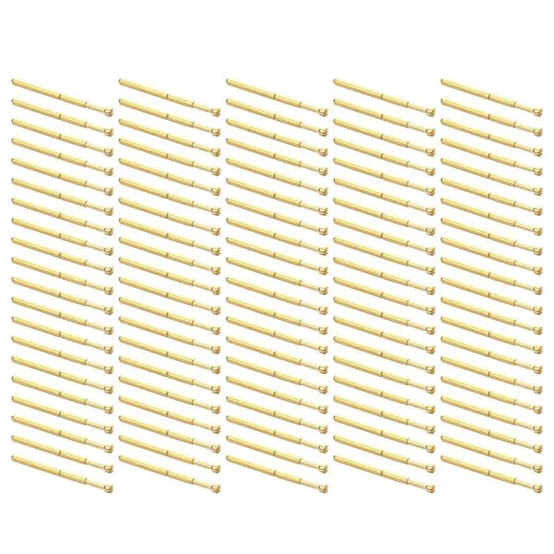Spring Test Probe Set PA125-H 33.35Mm 9-Claw Tip, 100PCS, CE Certified, Brass Material-A68E