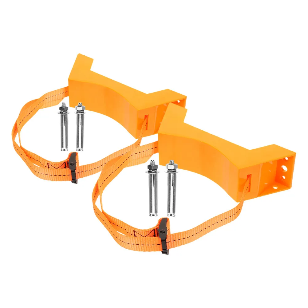 Support de réservoir de propane en plastique, support mural pour bouteille de gaz, ceinture de sécurité, fixation pour bouteille d'oxygène, support de réservoir d'oxygène, 2 pièces