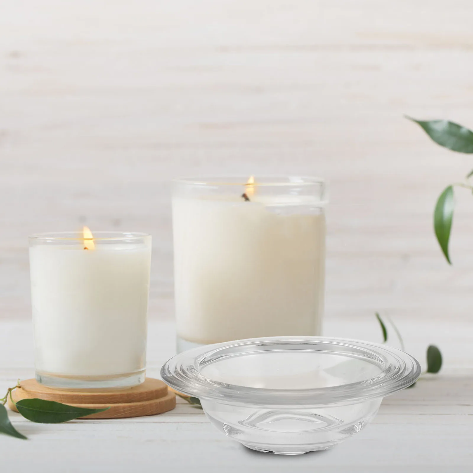 

2Pcs Glass Wax Melt Tray Replacement Heat Resistant Melting Dish for Wax Warmer Essential Oil Aromatherapy Oil Warmer