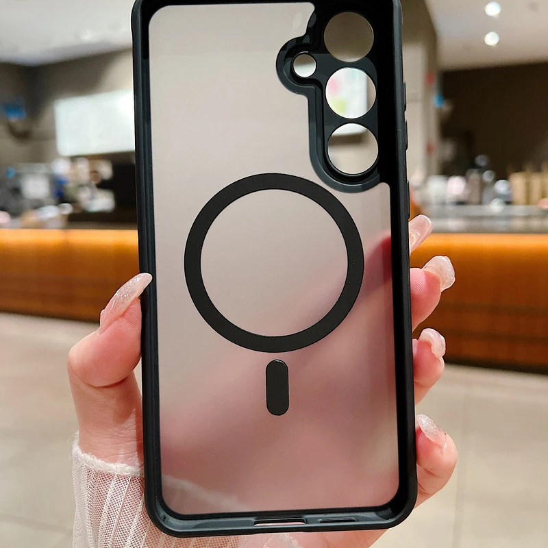 الحوت القرش السلاحف طباعة المغناطيسي حقيبة لهاتف سامسونج غالاكسي S23 S24 FE S25 Edge S24 S22 S23 الترا ل Magsafe ماتي غطاء الهاتف #5