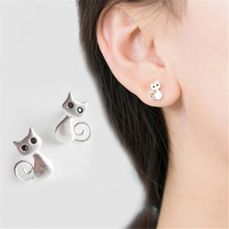 2023 Neue Lustige Kleine Schwarze Katzen-Ohrringe für Frauen, Modische Niedliche Tier-Ohrstecker, Mode-Party-Schmuck, Geschenke, Großhandel – Detail 34