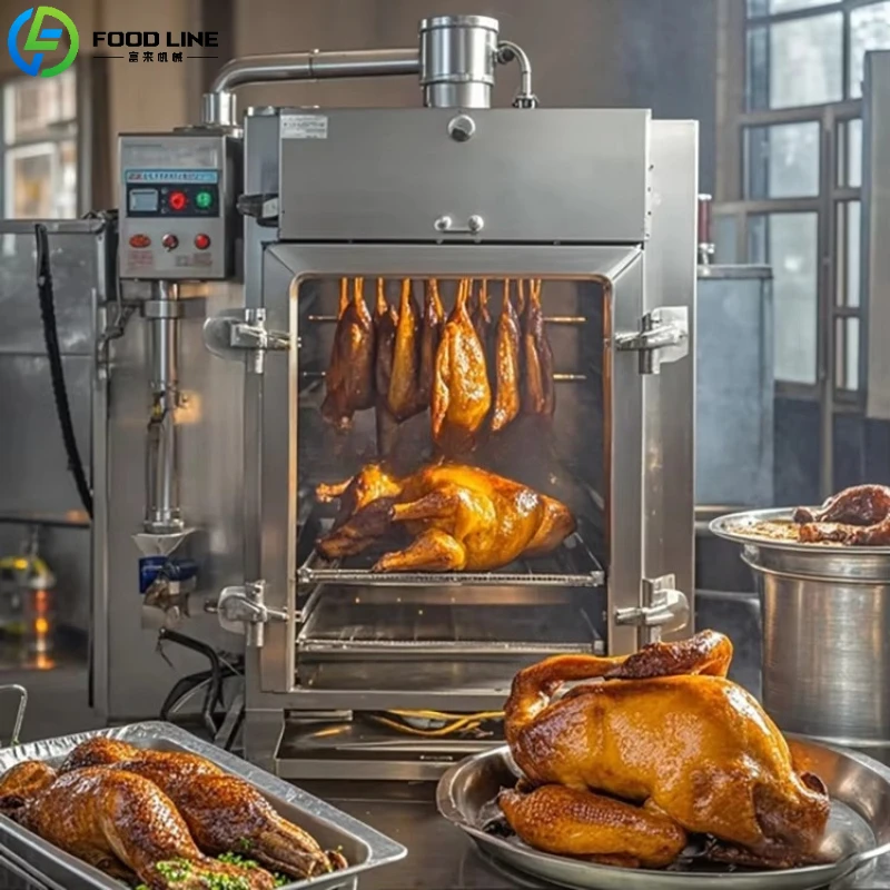 

Customized Industrial Electric Smoke Oven Heavy Duty Vertical Meat Smoking Machine for Sausage Bacon Ham Processing