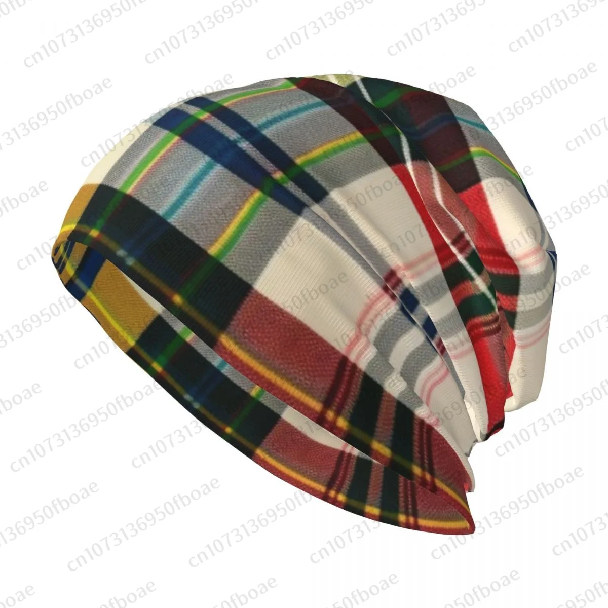 Scottish PLAID ROYAL STEWART TARTAN Beanies Cap Unisex Soft Thin Knitted Outdoor Knit Bonnet