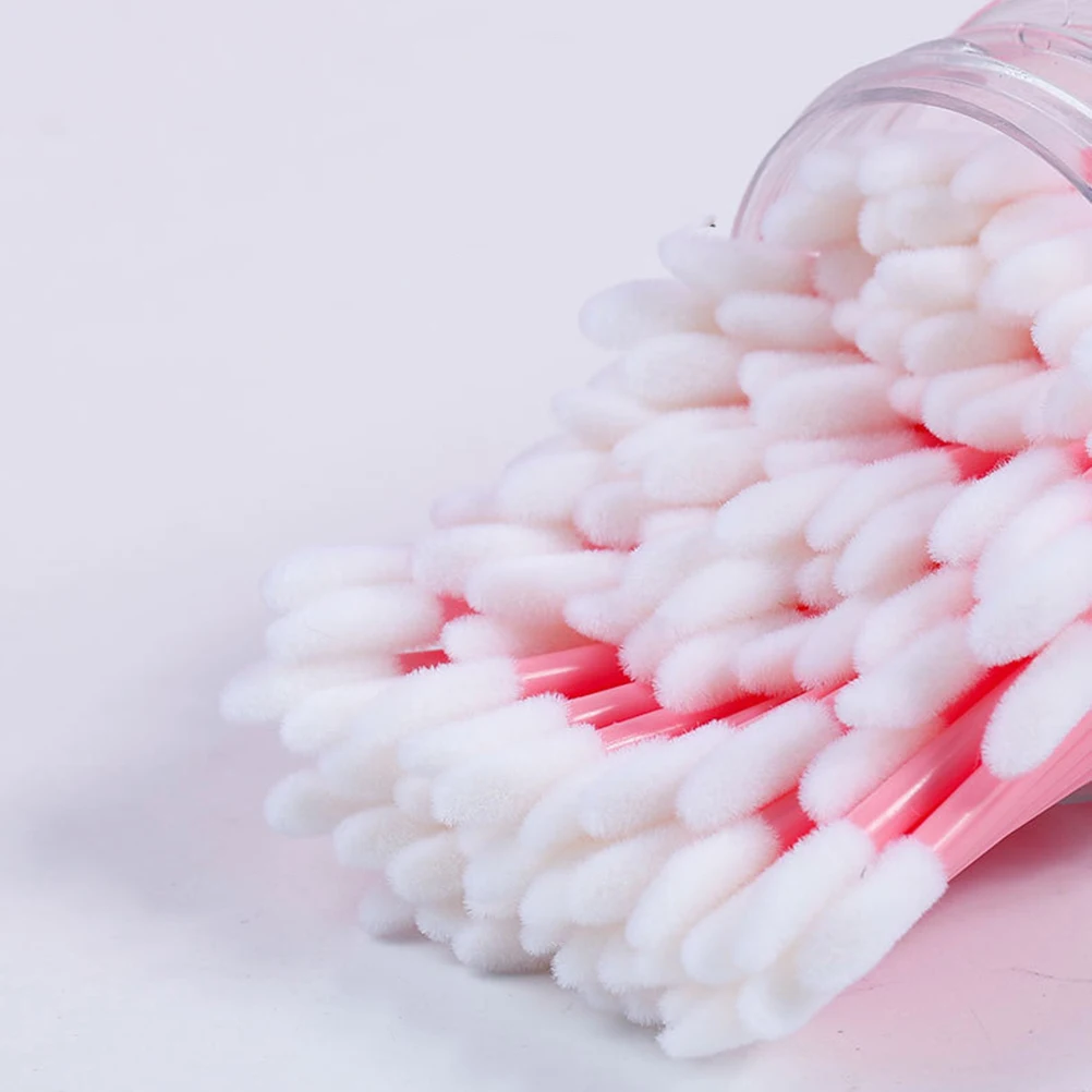 

200 Pcs Lipstick Brushes Disposable Plastic Brush Applicator for Lip Gloss Makeup Tool Kit Portable Soft Bristles