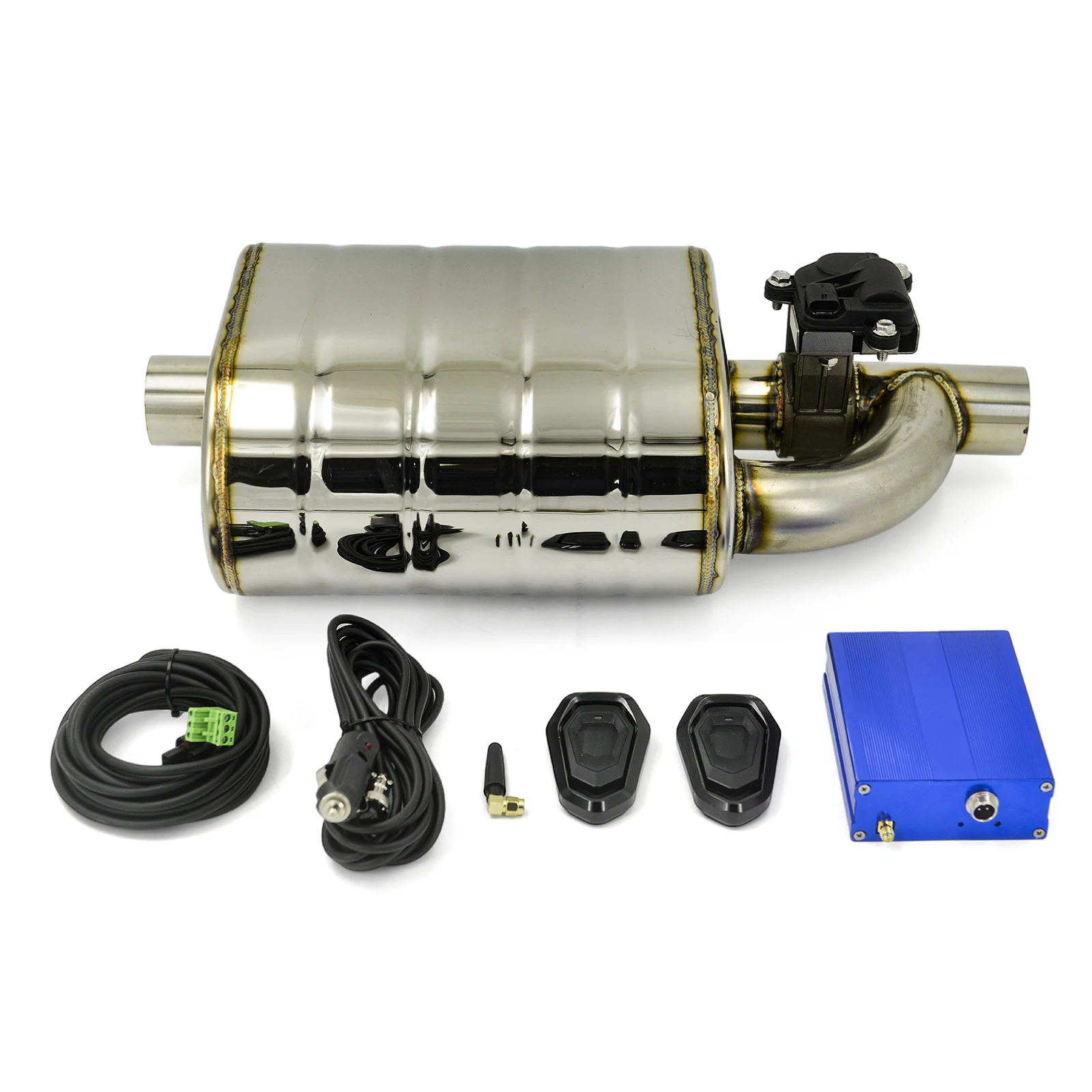 Uitlaatdemper Elektrische klep Uitlaatuitsparing met afstandsbediening Set 51/63/70/76MM