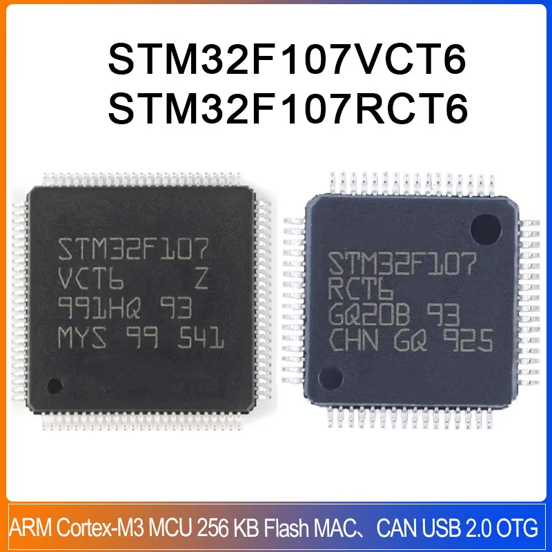 

1/5PCS STM32F107RCT6 STM32F107VCT6 LQFP100 STM32F107 RCT6 VCT6 STM32 ARM Cortex-M3 32-bit Microcontroller MCU with 256 KB Flash