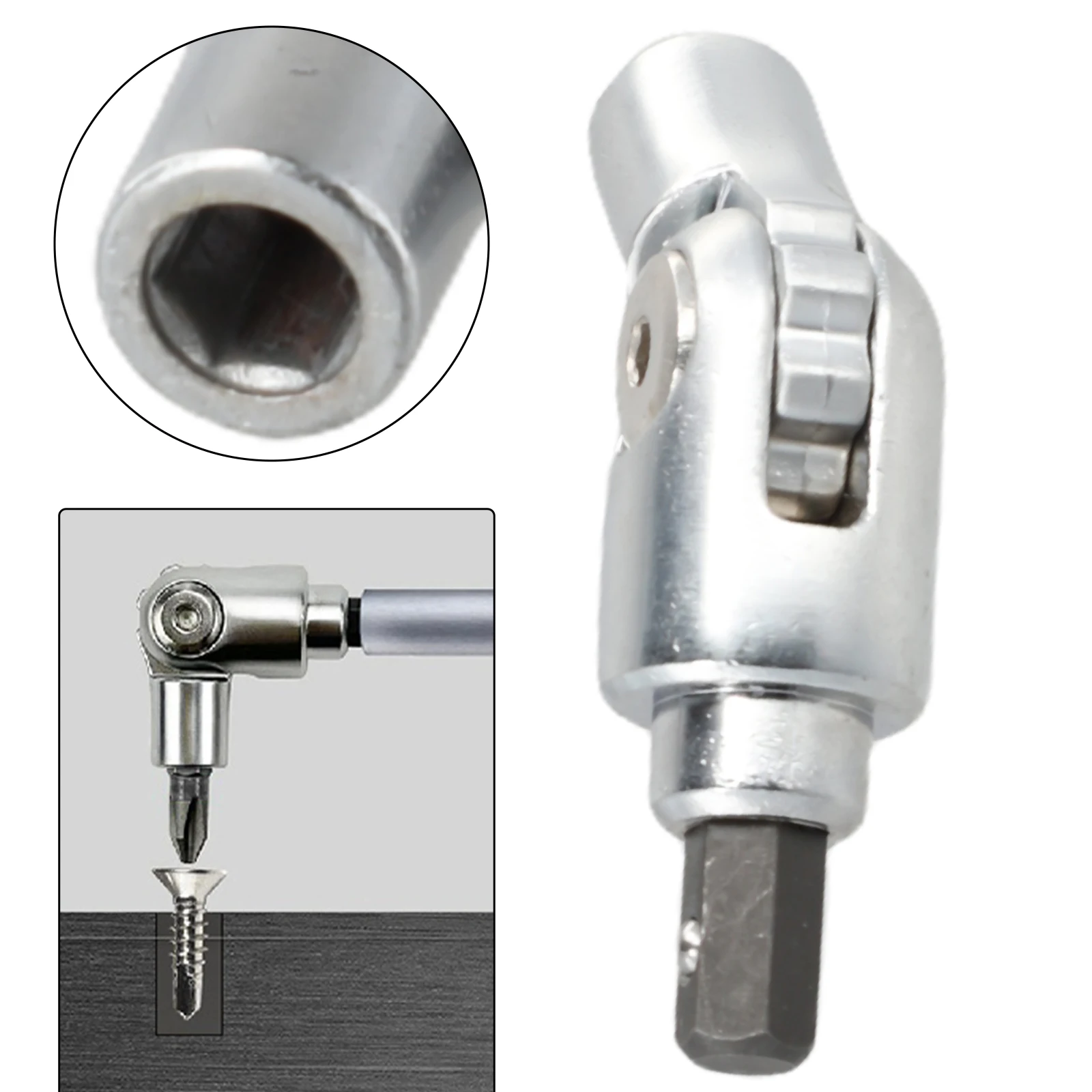 180Degree Rotation Electric Drill Driver Screwdriver Joint Turning Corner Device Screwdriver Direction Changer Extension Sleeve