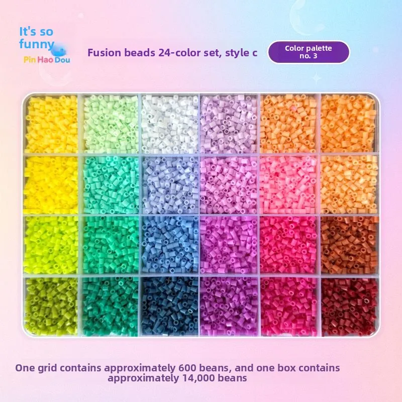 14000PCS Zekering Kralen Doos Pixel Puzzel Ijzeren Kralen Voor Kinderen Strijken Kralen DIY Vroege Onderwijs Ambachtelijke Speelgoed Accessoire kralen refill pack