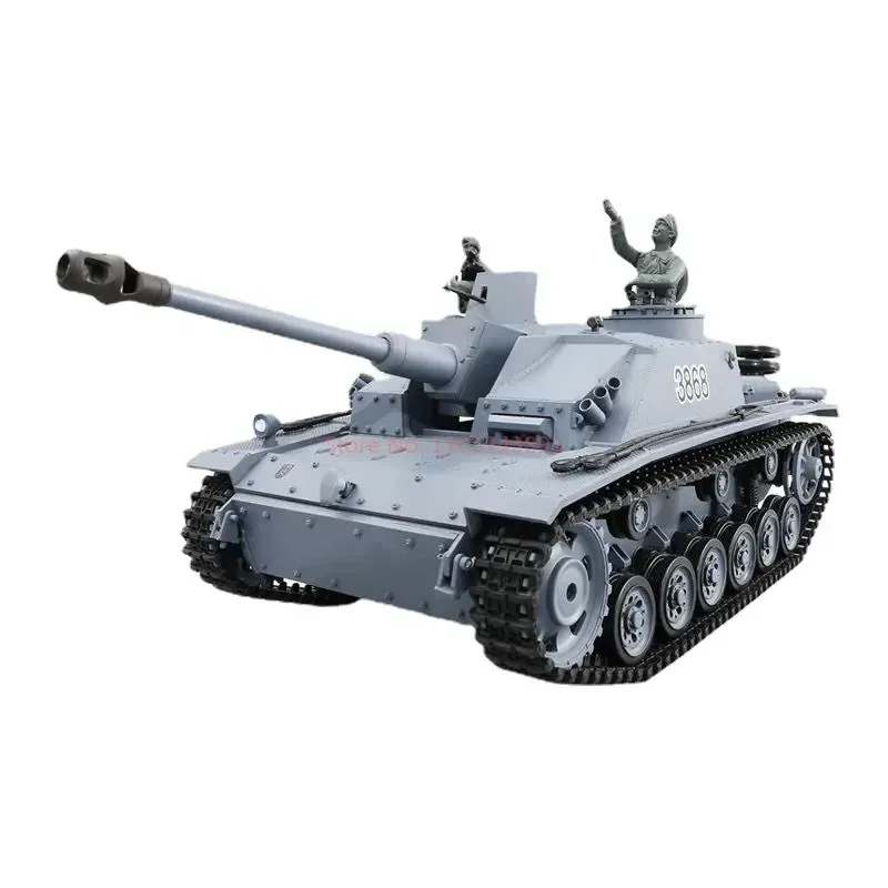 Henglong 3868-1 carro tanque de brinquedo de simulação em grande escala multifuncional batalha competitiva modelo de brinquedo de tanque de argamassa de controle remoto