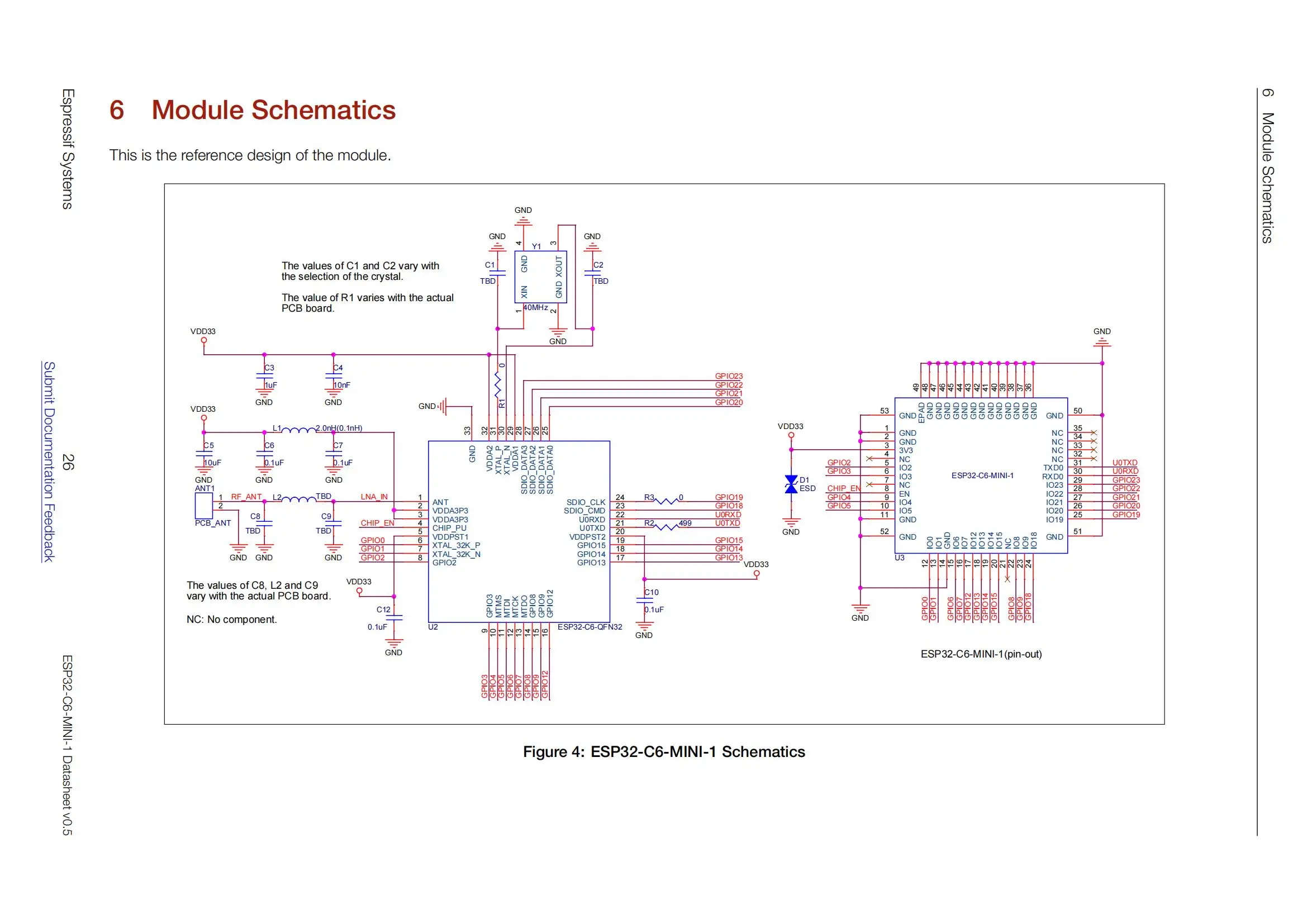 ESP32-C6-MINI-1 modul – Detail 26