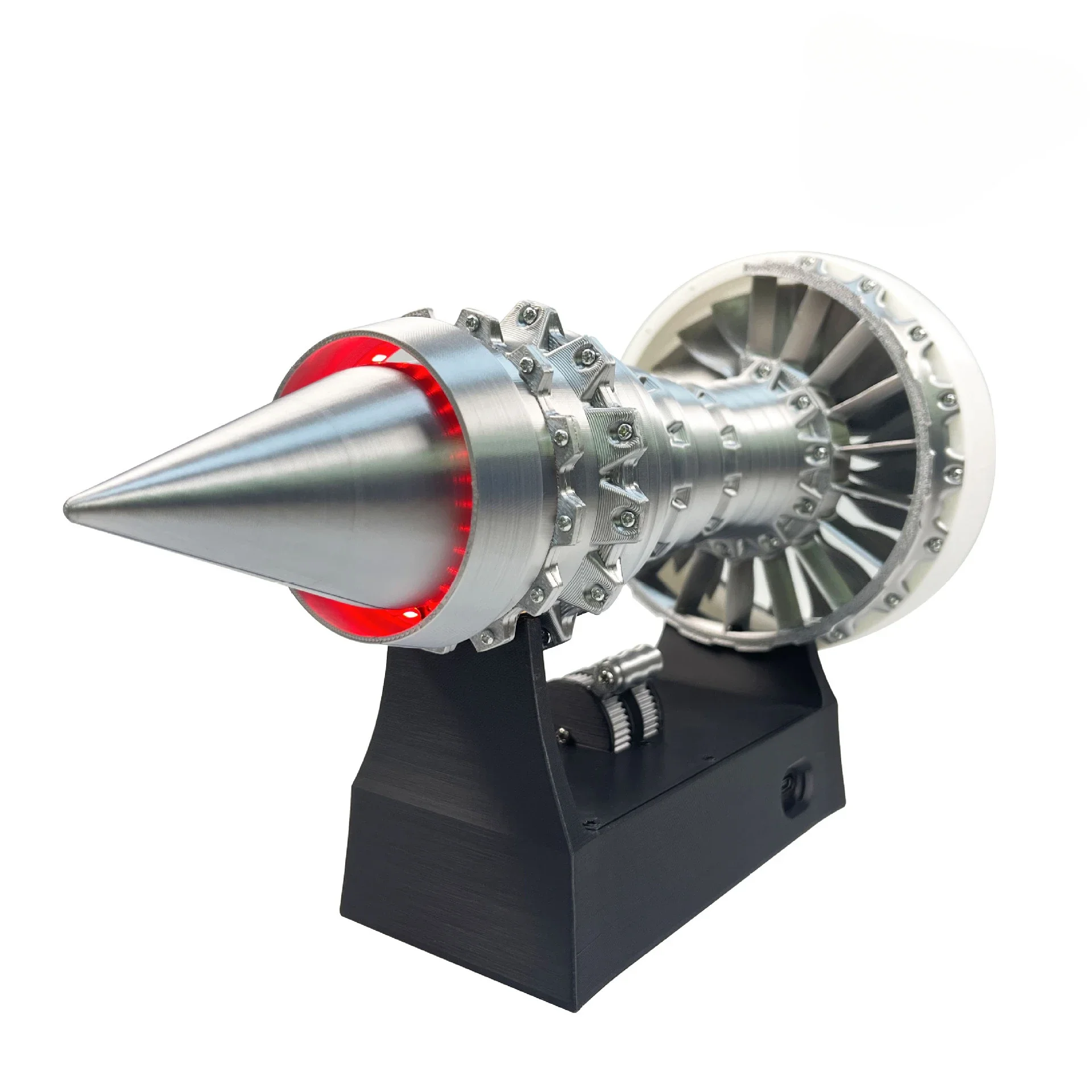 3D printing aircraft engine simulation model can start toy turbine engine model luminous finished product