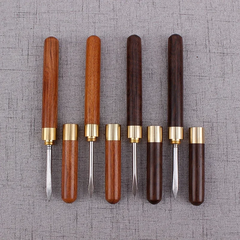 Tea Knife Cone Tea Needle With Black And Ebony Handle Breaking Prying Puer Teas Brick Professional Tool Tea Ceremony Accessories
