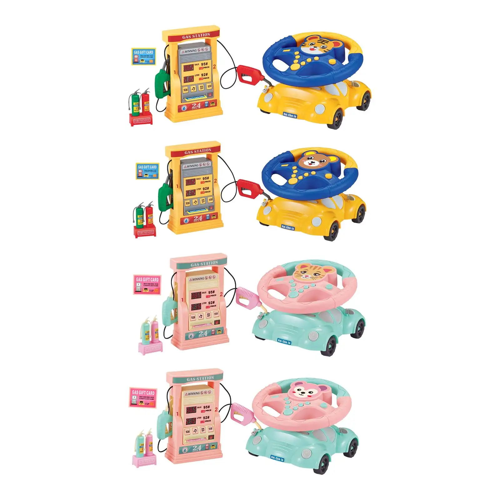 

Cartoon Steering Wheel Toy Pretend Play Driving Skills Puzzle Game