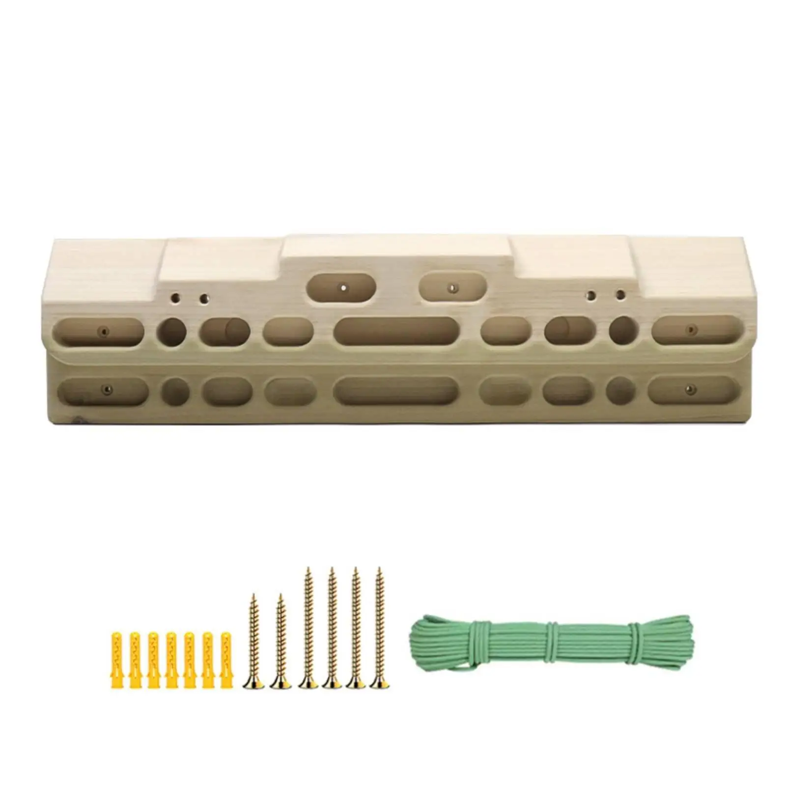 Portable Boxwood Fingerboard Climbing Trainer for Upper Body Lifts and Core Stability for Fitness Enthusiasts