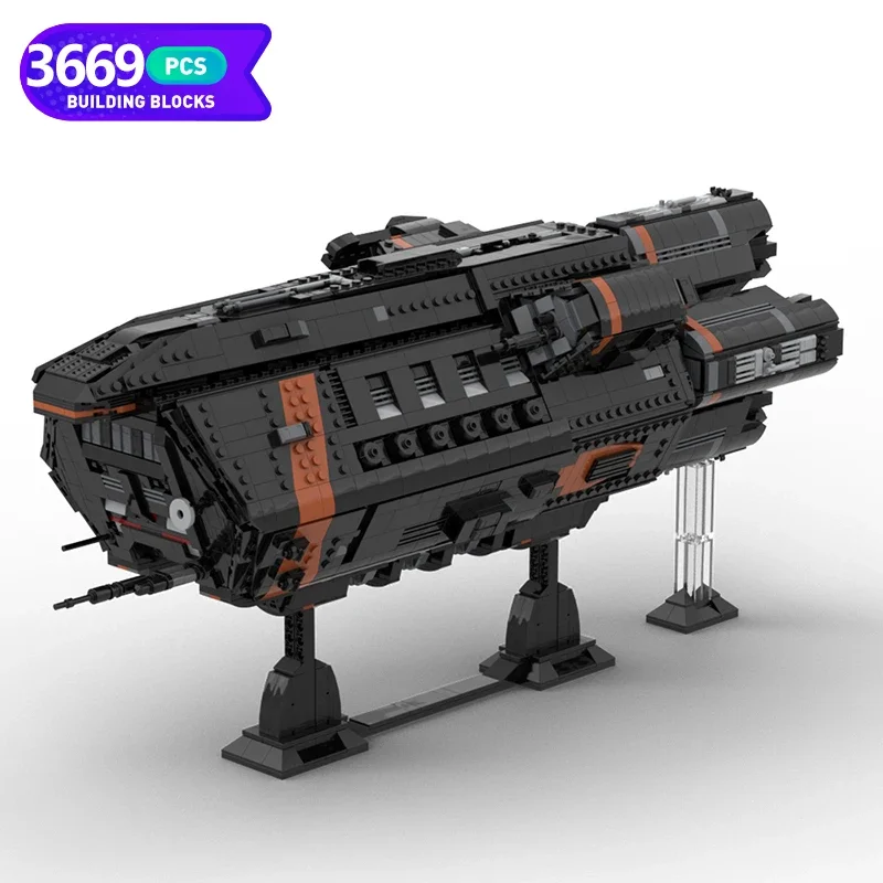 

MOC Spaceship Expanded Classic Movies Building Blocks Assemble Model MCRN Scirocco Military Weapon Brick Toy Children Gift