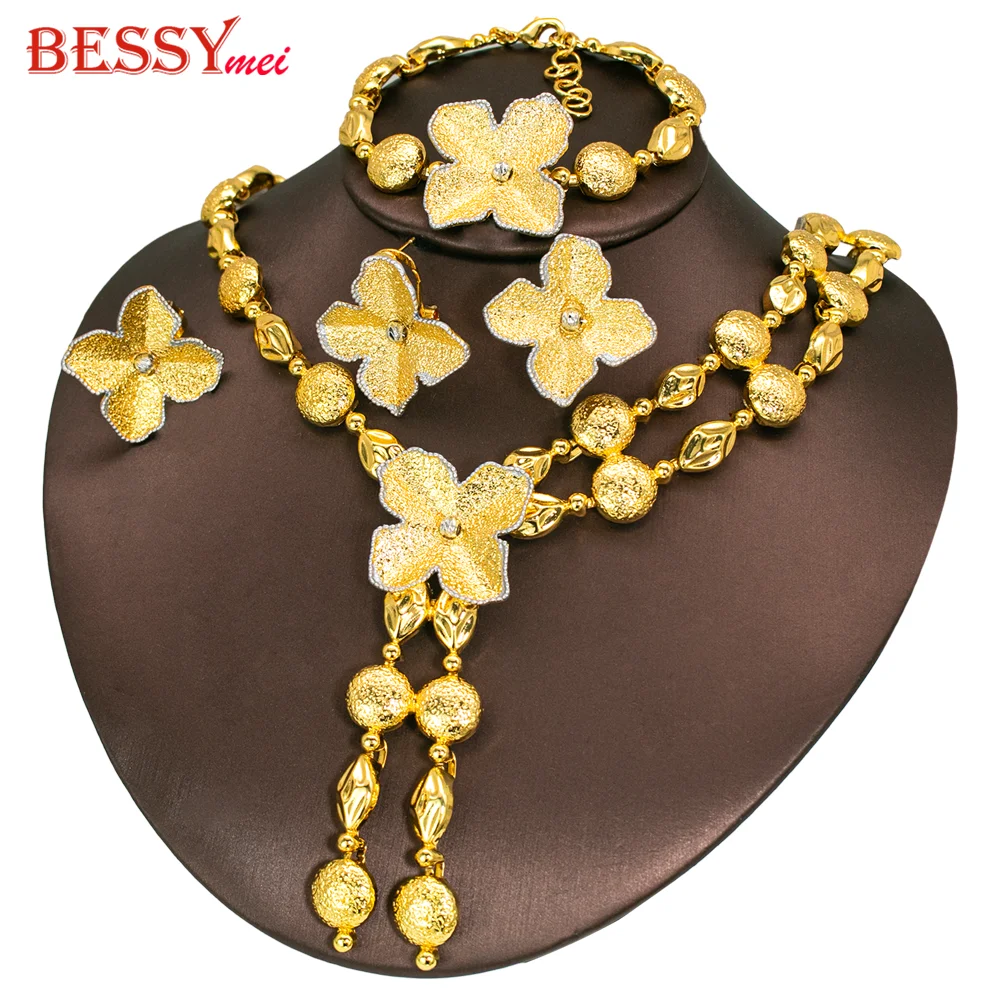 Hight Quality Jewelry Set Fashion Four-Leaf Clover Pendant Jewellery For Women Birthday Party Jewelry Gift 2026 New Trendy Dubai