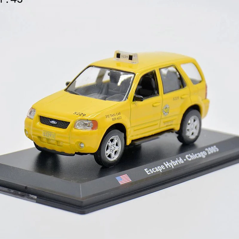 

No Retail Box 1:43 Scale Alloy Classic SUV ESCAPE HYBRID CHICAGO 2005 Cab Taxi Car Model Diecast Vehicles Toy Collection Gift
