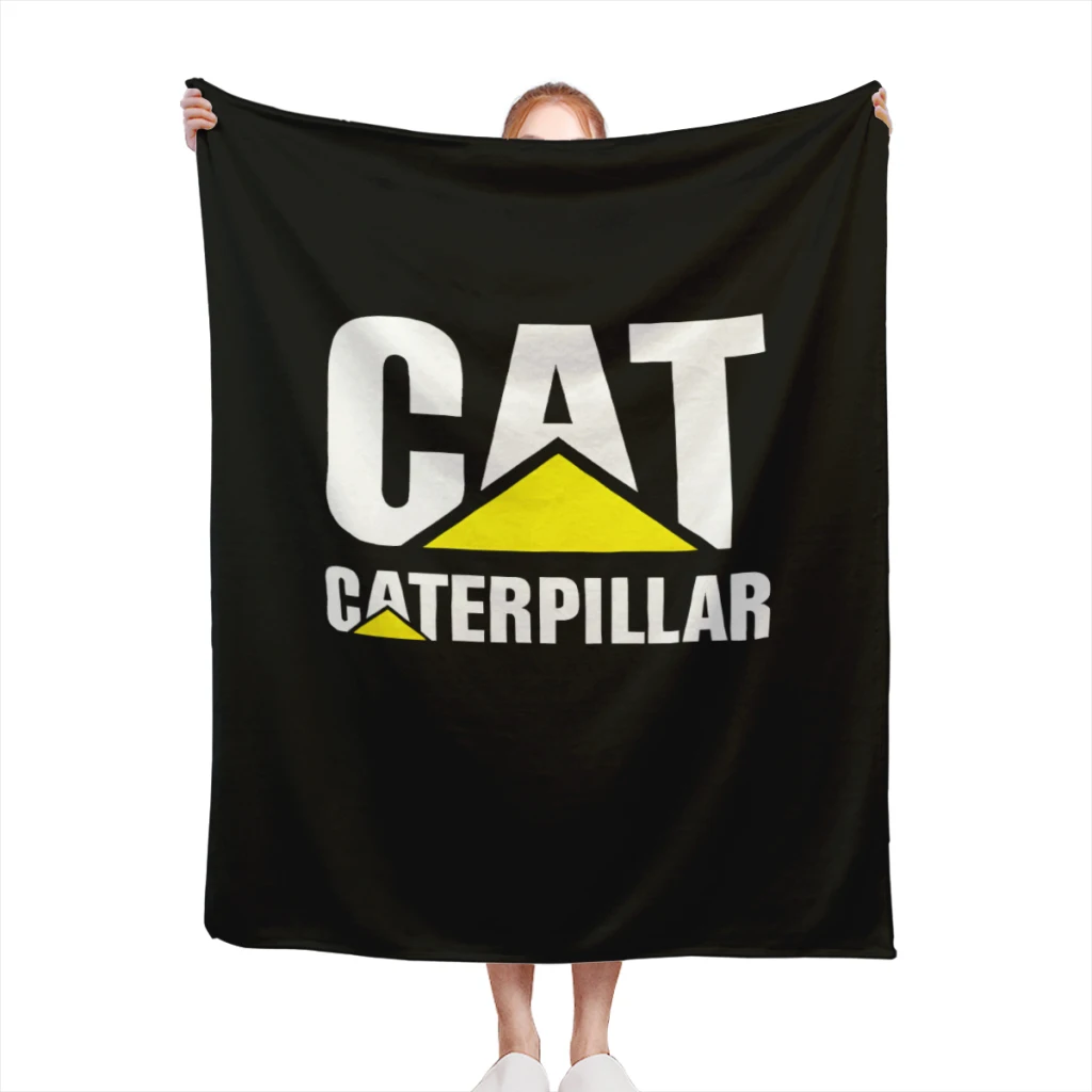 

CAT-CATERPILLAR Blanket Sofa Bedroom Bed Home Office Nap Blanket Car Travel Picnic Blankets Gift